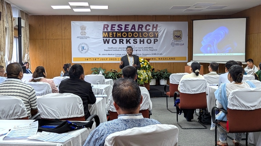 Workshop on Health Research Methods at DHR-Multidisciplinary unit (DHR-MRU), Nagaland Institute of Science and Technology (NIST), Kohima, Nagaland.